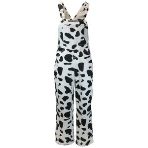Game Bibs Cow Print Unisex Overalls